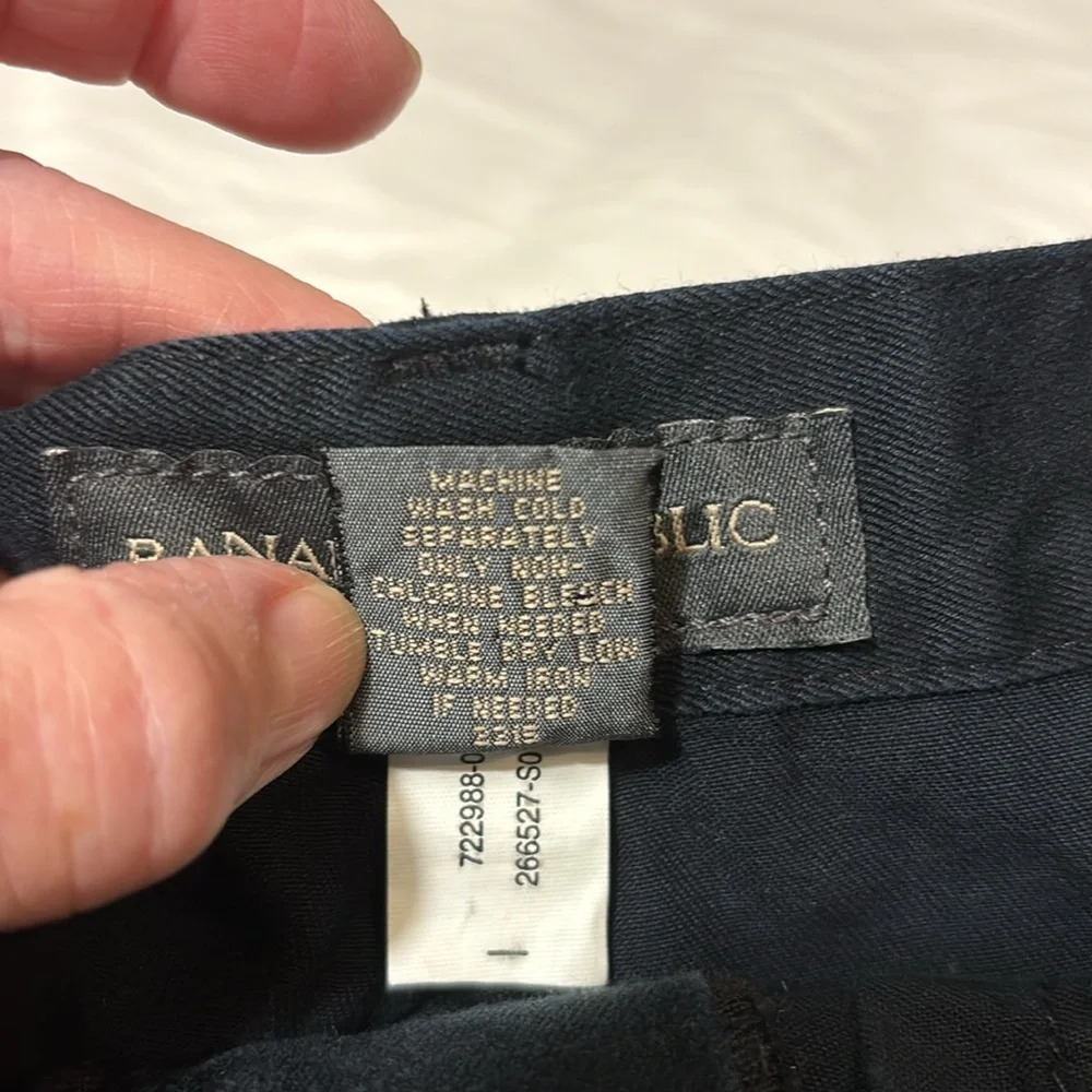 Banana Republic Black Denim Shorts size 6 - Picture 6 of 6